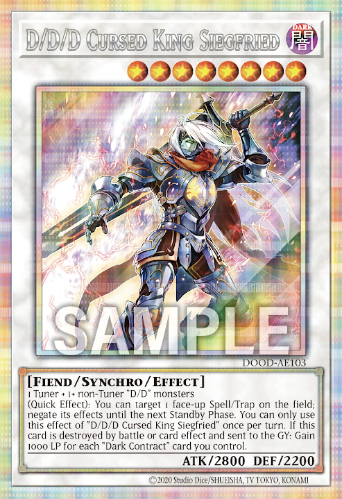[遊戲王亞英] DDD咒血王齊格弗里德 / DDD呪血王サイフリート / D/D/D Cursed King Siegfried