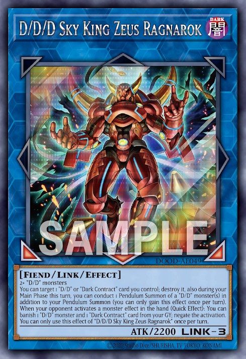 [遊戲王亞英]DDD天空王 宙斯諸神黃昏 / DDD天空王ゼウス・ラグナロク / D/D/D Sky King Zeus Ragnarok