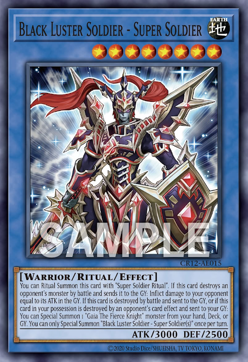 [遊戲王亞英] CR12-AE015 / 超戰士混沌士兵 / 超戦士カオス·ソルジャー / Black Luster Soldier - Super Soldier / N