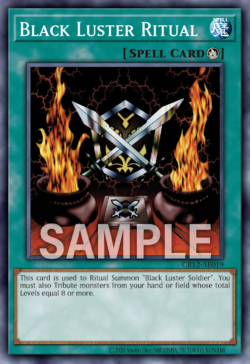 [遊戲王亞英] CR12-AE019 / 混沌的儀式 / カオスの儀式 / Black Luster Ritual / N