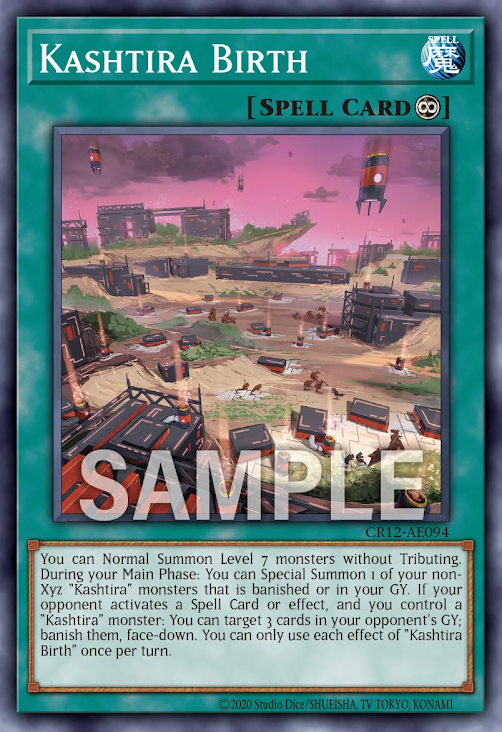 [遊戲王亞英] CR12-AE094 / 六世壞 停泊地 / クシャトリラ・バース / Kashtira Birth / N