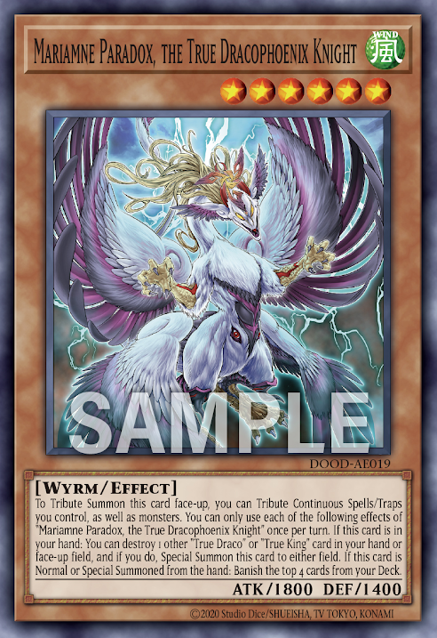 [遊戲王亞英]真龍凰騎 瑪麗亞姆內P / 真竜凰騎マリアムネP / Mariamne Paradox, the True Dracophoenix Knight
