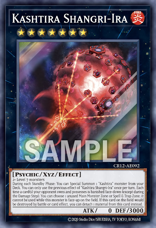 [遊戲王亞英] CR12-AE092 / 六世壞 香格里拉 / クシャトリラ・シャングリラ / Kashtira Shangri-Ira / SR