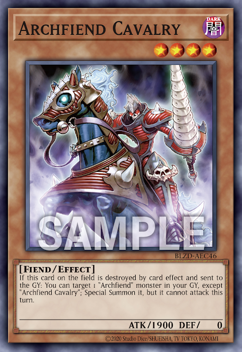 [遊戲王亞英] BLZD-AEC46 / 惡魔騎兵 / Archfiend Cavalry / N