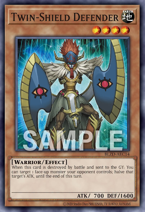 [遊戲王亞英] BLZD-AEC14 /雙盾防護者 / Twin-Shield Defender / N