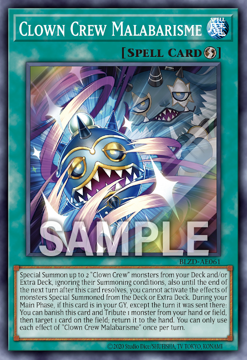 [遊戲王亞英] BLZD-AE061 / 小丑劇團「極藝」/ 道化の一座『極芸』/ Clown Crew Malabarisme / SR