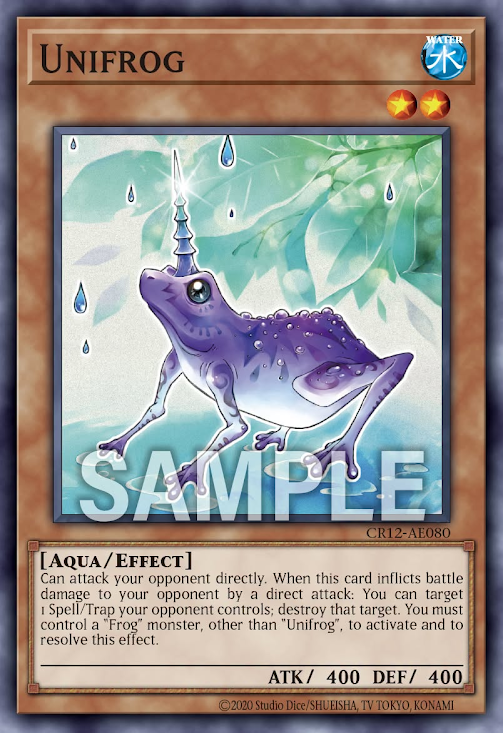 [遊戲王亞英] CR12-AE080 / 貫青蛙 / 貫ガエル / Unifrog / N