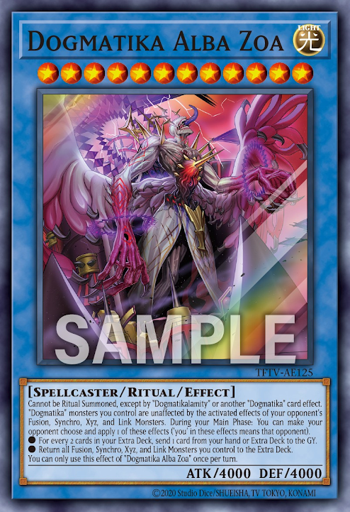 [遊戲王亞英] 凶導的白之天底 / 凶導の白き天底 / White Zoa of Dogmatika