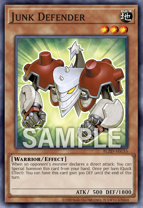 [遊戲王亞英] BLZD-AEC55 / 廢品防御者 / Junk Defender / N