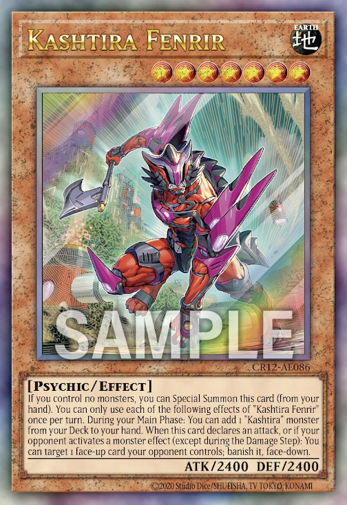 [遊戲王亞英] CR12-AE086 / 六世壞 芬里爾 / クシャトリラ・フェンリル / Kashtira Fenrir / UTR