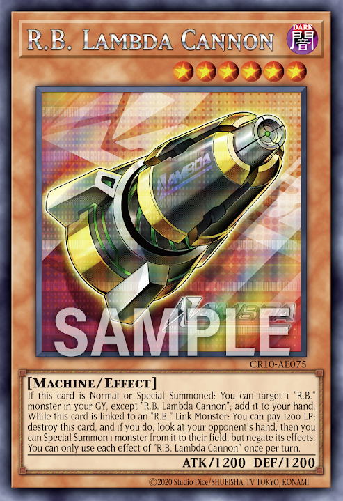 [遊戲王亞英] R.B. Λ砲 / R.B. Lambda Cannon