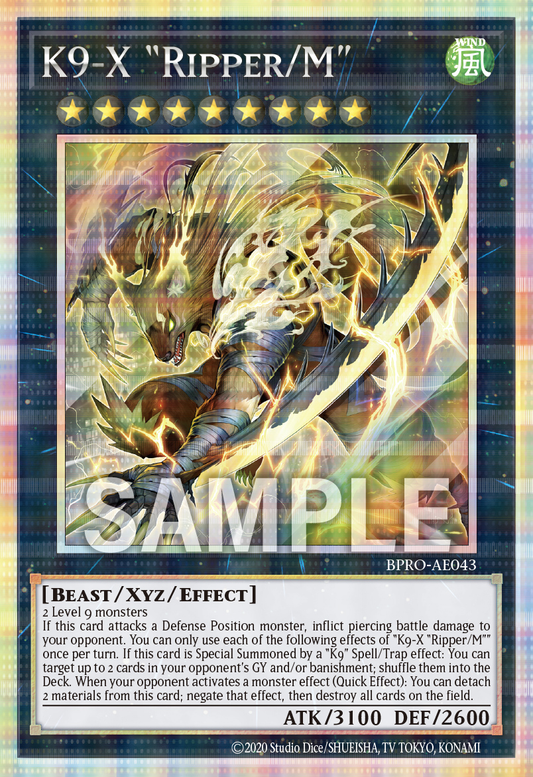 [遊戲王亞英] K9-EX"割裂者/M" / K9-EX"Ripper/M" / K9-X "Ripper/Millennia"