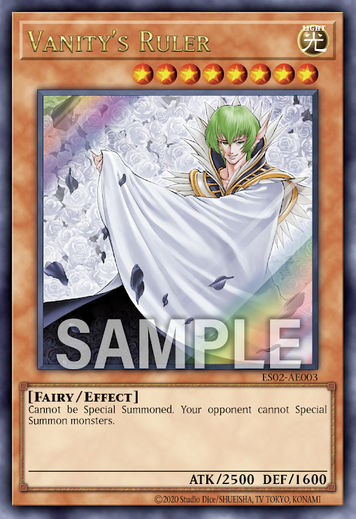 [遊戲王亞英] ES02-AE003 / 虛無的統括者 / 虛無の統括者 / Vanity's Ruler / UR