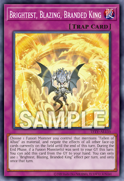 [遊戲王亞英] 赫閃王之烙印 / 赫ける王の烙印 / Blazing Branded King