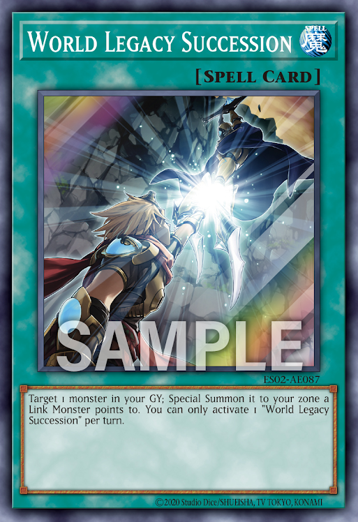 [遊戲王亞英]  ES02-AE087 /  星遺物之繼承者 / 星遺物を継ぐもの / World Legacy Succession / SR