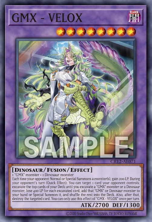 [遊戲王亞英] CR12-AE071 / GMX 伶盜龍 / GMX - VELOX / GMX - VELOX / SR