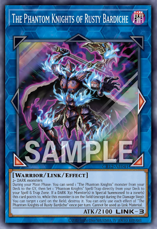[遊戲王亞英] CR12-AE041 / 幻影騎士團鏽月斧 / 幻影騎士団ラスティ·バルディッシュ / The Phantom Knights of Rusty Bardiche / SR