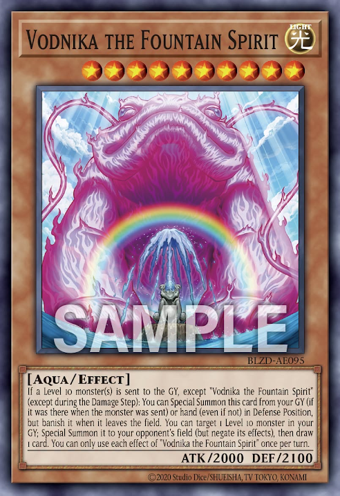 [遊戲王亞英] BLZD-AE095 / 噴泉魂 沃德尼卡 / Vodnika the Fountain Spirit / N