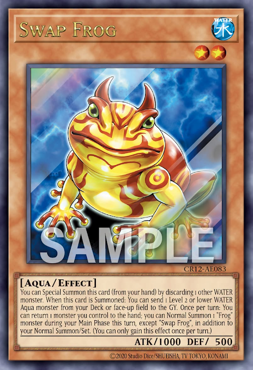 [遊戲王亞英] CR12-AE083 / 鬼青蛙 / 鬼ガエル / Swap Frog / UR