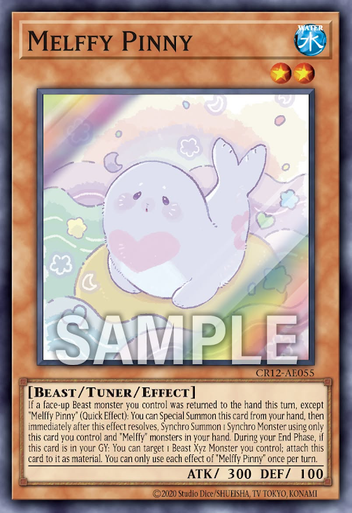 [遊戲王亞英] CR12-AE055 / 童話動物 小海豹 / メルフィー·ラッシィ / Melffy Pinny / SR