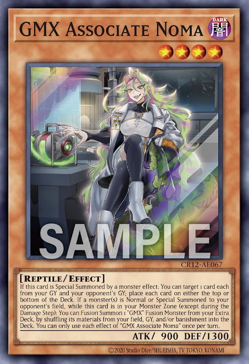 [遊戲王亞英] CR12-AE067 / GMX準教授 諾瑪 / GMX准教授ノーマ / GMX Associate Noma / SR