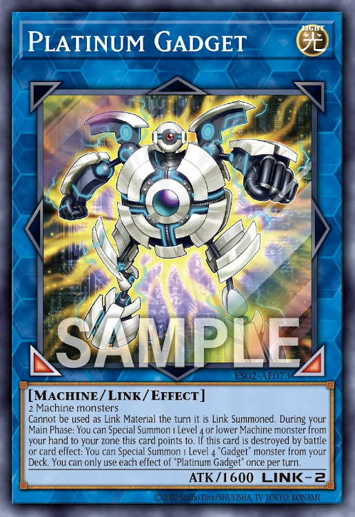 [遊戲王亞英] ES02-AE073 / 白金齒輪機械 / プラチナ・ガジェット / Platinum Gadget / SR