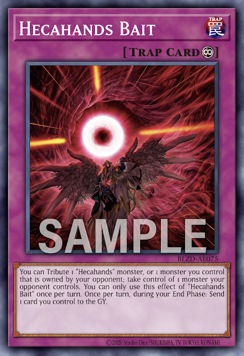 [遊戲王亞英] BLZD-AE075 / 百臂無形引導手」/  見えざる導き手 / Hecahands Bait/ N