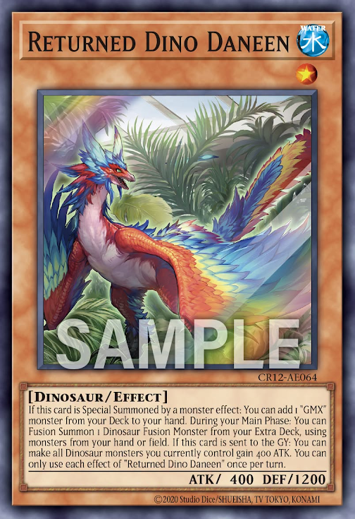 [遊戲王亞英] CR12-AE064 / 新世龍 達尼安 / 新世竜ダニアン / Returned Dino Daneen / SR