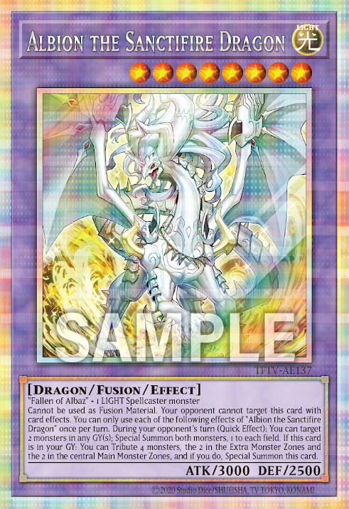 [遊戲王亞英] 真炎龍 白化 / 	真炎竜アルビオン / Albion the Incandescent Dragon