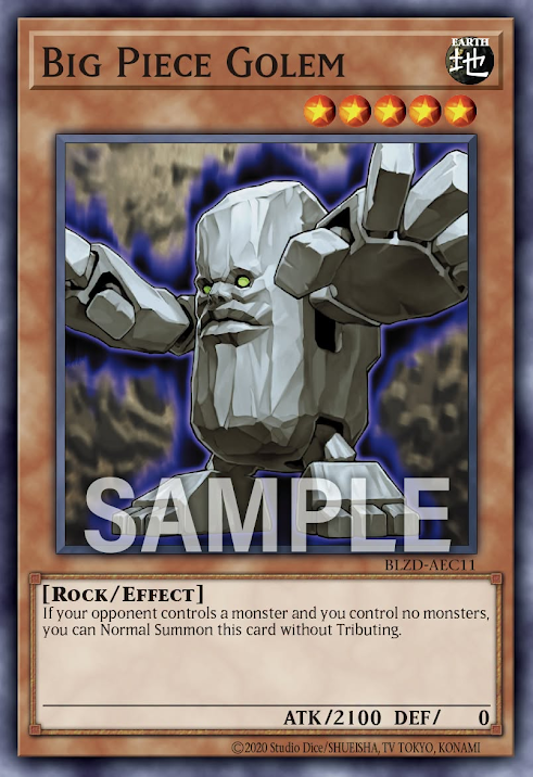 [遊戲王亞英] BLZD-AEC11 / 大塊石魔 / Big Piece Golem / N