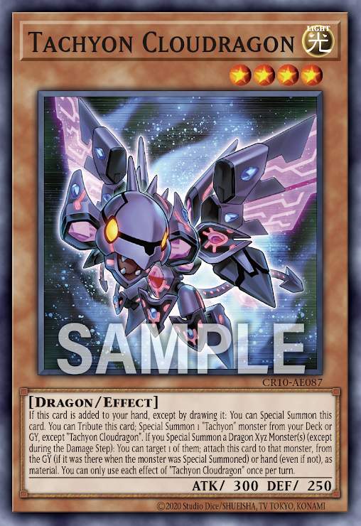 [遊戲王亞英] 時空雲龍 / 時空の雲篭 / Tachyon Cloudragon