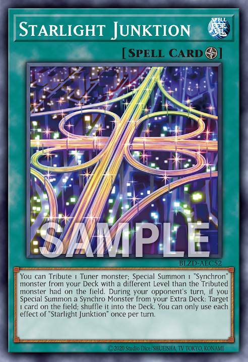 [遊戲王亞英] BLZD-AEC52 / 星光廢品交流橋 / Starlight Junktion / N