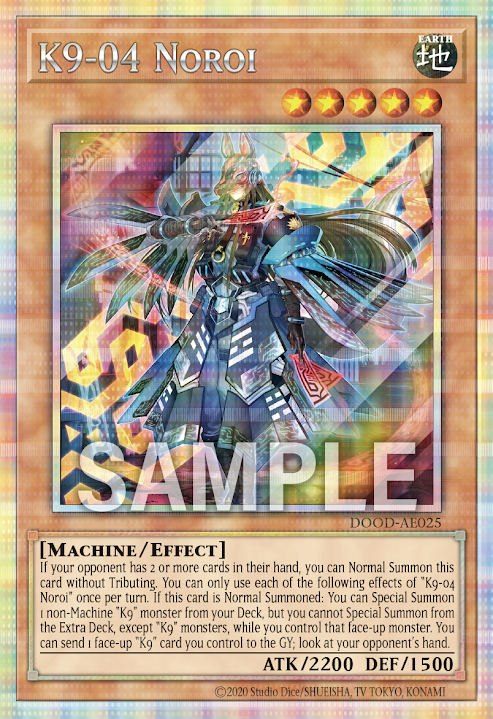 [遊戲王亞英]K9 04號 咒 / K９－０４号 咒 / K9-04 Noroi