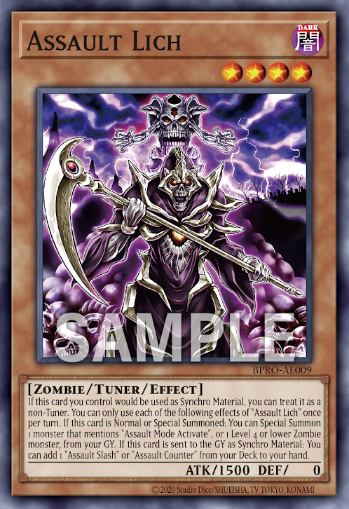 [遊戲王亞英] BPRO-AE009 / 爆裂巫妖 / バスター・リッチー / Assault Lich / N