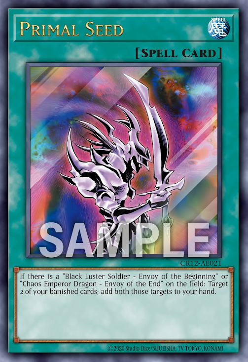 [遊戲王亞英] CR12-AE021 / 原初之種 / 原初の種 / Primal Seed / UR