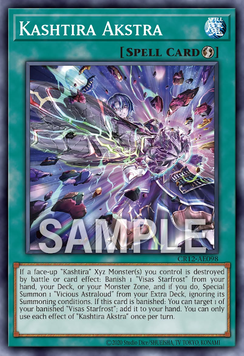 [遊戲王亞英] CR12-AE098 / 六世壞 阿斯特拉 / クシャトリア・アクストラ / Kashtira Akstra / N