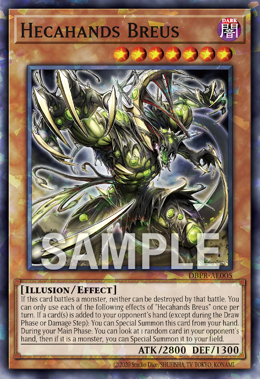[遊戲王亞英] 百臂無形手 布瑞斯 / 見えざる手ブレアス / Hecahands Breus