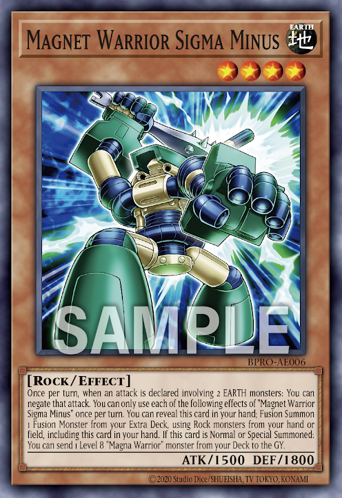 [遊戲王亞英] BPRO-AE006 / 磁石戰士Σ- / 磁石の戦士Σ- / Magnet Warrior Σ- / N