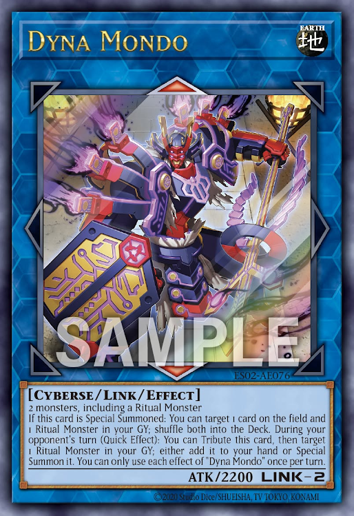 [遊戲王亞英] ES02-AE076 / 大儺主水 / 大儺主水 / Dyna Mondo / UR