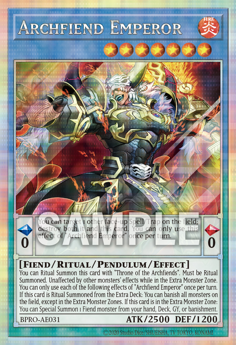 [遊戲王亞英] 死亡皇帝惡魔 / デス・エンペラー・デーモン / Des Emperor Archfiend