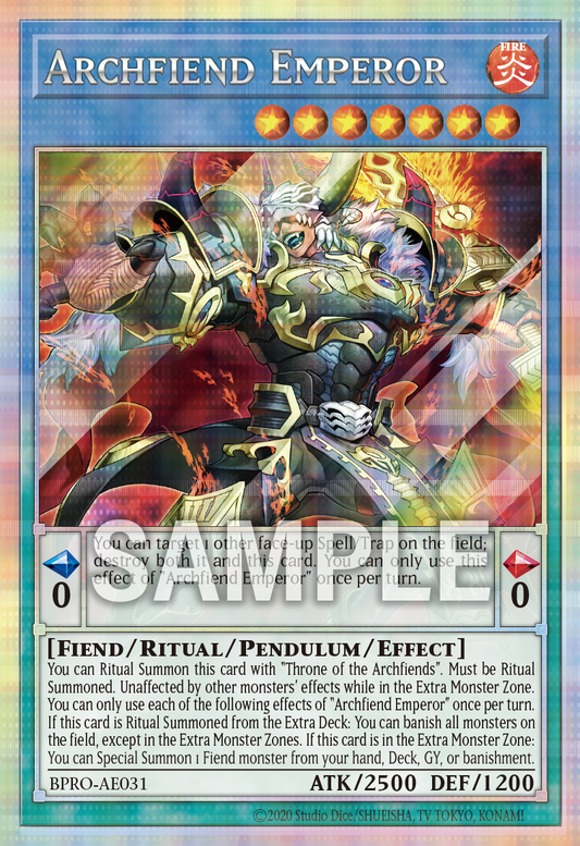 [遊戲王亞英] 死亡皇帝惡魔 / デス・エンペラー・デーモン / Des Emperor Archfiend