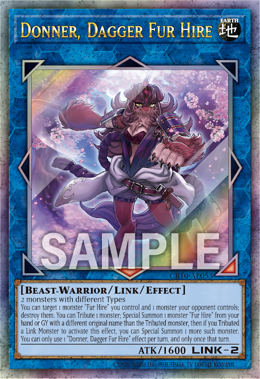 [遊戲王亞英] 空牙團的懷劍 多納 / 空牙団の懐剣 ドナ / Donner, Dagger Fur Hire