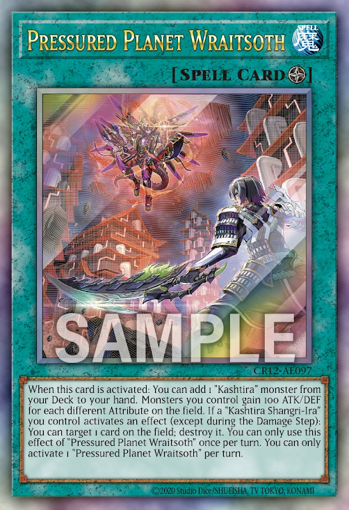 [遊戲王亞英] CR12-AE097 / 六世壞 天魔世界 /六世壊＝パライゾス / Pressured Planet Wraitsoth / UTR