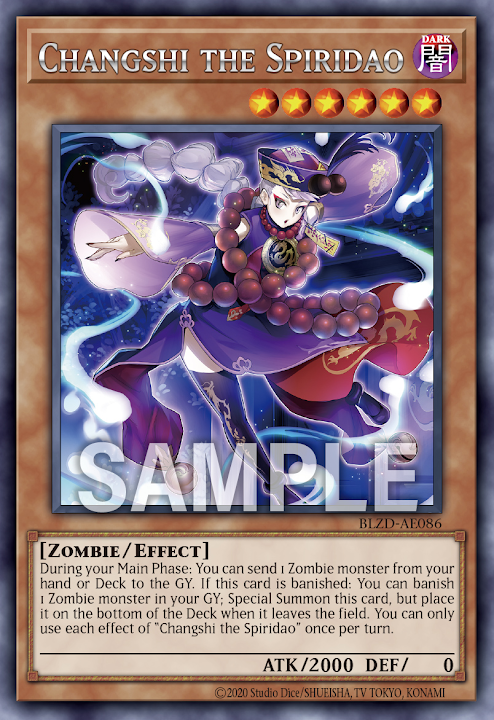 [遊戲王亞英] BLZD-AE086 / 靈道士殭屍 / 霊道士チャンシー / Changshi the Spiridao / R