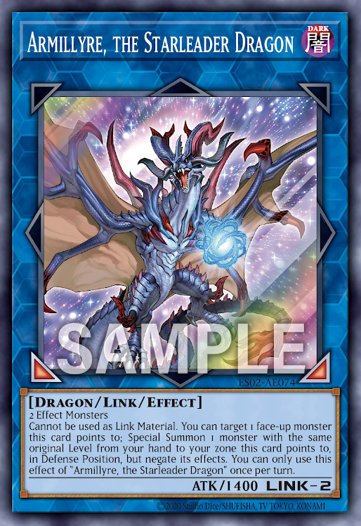 [遊戲王亞英] ES02-AE074 / 星導龍 阿米萊爾 /星導竜アーミライル / Armillyre, the Starleader Dragon / SR