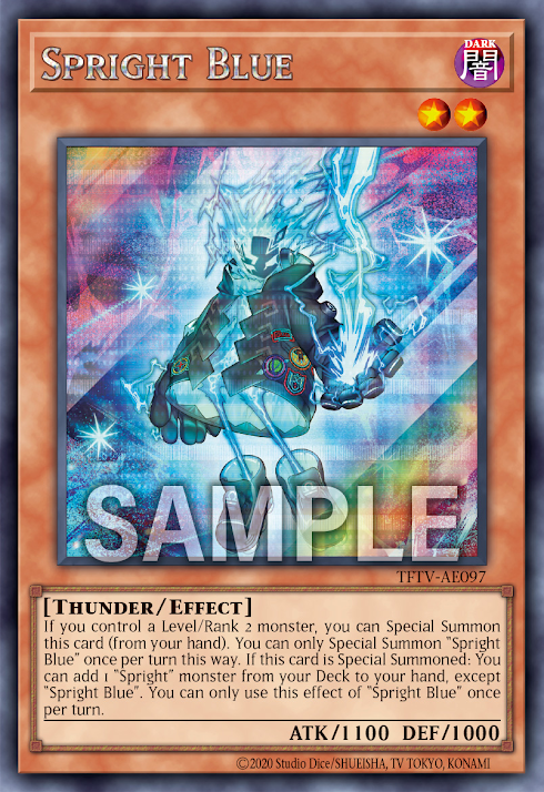 [遊戲王亞英] 雷精靈 藍 / スプライト・ブルー / Splight Blue