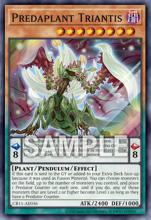 [遊戲王亞英] 捕食植物 假水仙螳螂 / 捕食植物トリアンティス / Predaplant Triantis