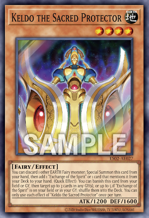[遊戲王亞英] ES02-AE027 / 宿神像 凱魯特 / 宿神像ケルドウ / Keldo the Sacred Protector / SR