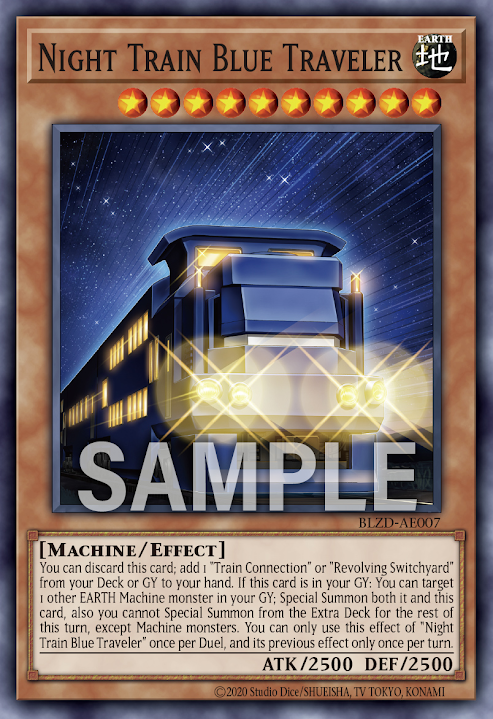 [遊戲王亞英] BLZD-AE007 / 夜光列車 藍色旅遊號 / 夜光列車ブルートラベラー / Night Train Blue Traveler / N