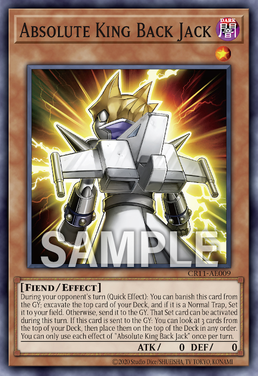 [遊戲王亞英] 絕對王 歸來傑克 / 絶対王 バック·ジャック / Absolute King Back Jack